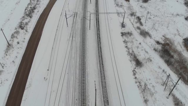 Dji Mavic Air / Железная дорога г. Гагарин, глазами птиц смотреть онлайн