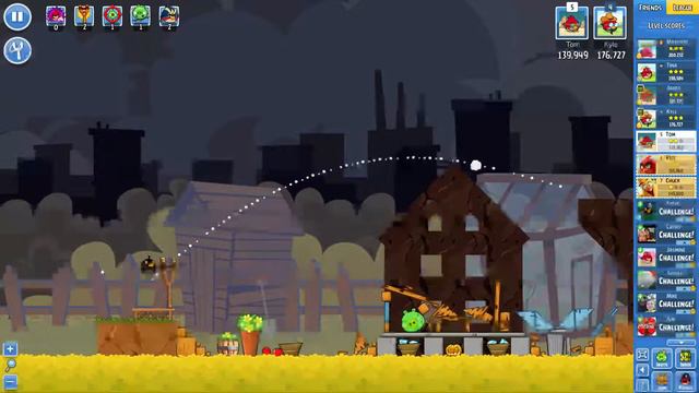 Angry Birds Friends on Facebook Weekly Tournament Level 3 No Power Ups 3 Stars Little Crop of Horro смотреть онлайн