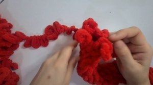 Мастер класс шапочка Санты из Alize Puffy