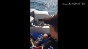 Ловля лакедры (rudder fish) в Японском море