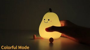 supplier of wendadeco USB Rechargeable LED Pear Fruit Night Light in china best price