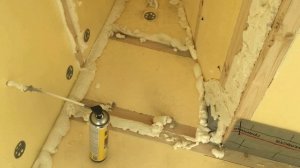 Утепление и отделка вагонкой лоджии ("сапожок") в доме серии П- 44.Warming and finishing loggia