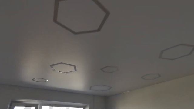 Натяжной потолок гексагон смотреть онлайн