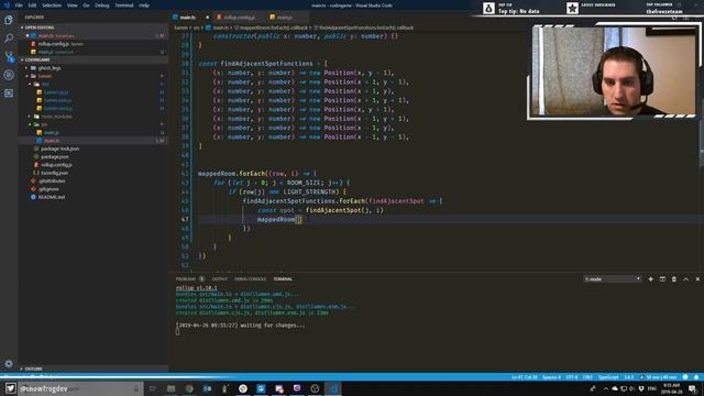#100DaysOfCode Solving codingame.com 'Lumen' puzzle - Part 2