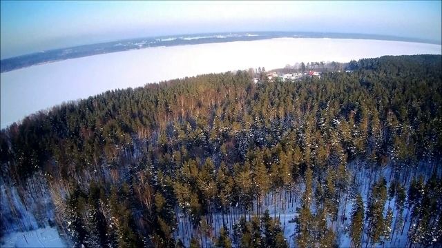 Зима. Лосево. Карельский перешеек.