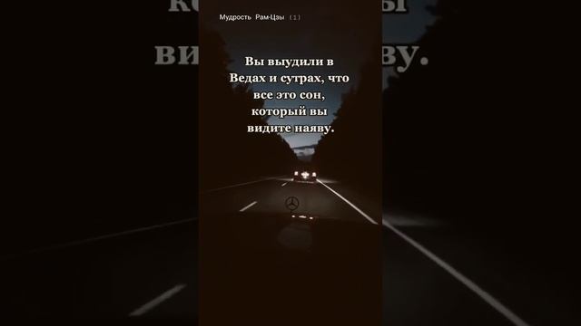 МУДРЫЕ МЫСЛИ. Мудрость Рам-Цзы. Стих-1. "С чего ты взял, что ты спишь, а не снишься?"