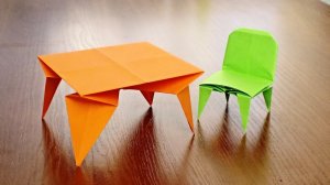 Как сделать стол из бумаги - Мебель из бумаги своими руками - ОРИГАМИ СТОЛ
