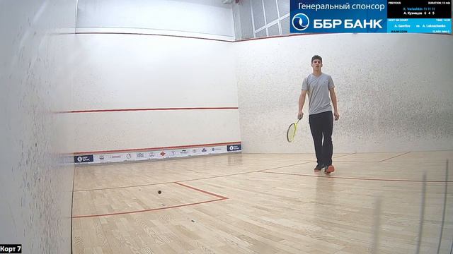 Корт 7. Турнир по сквошу BBR Bank SPB CUP 2022, день 1, 26.11. Сквош-клуб RC Club. смотреть онлайн