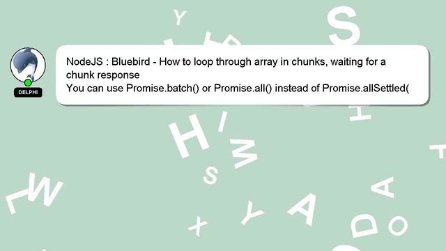NodeJS : Bluebird - How to loop through array in chunks, waiting for a chunk response