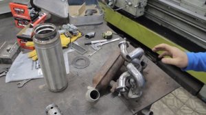 Правильный коллектор на двигатель УД-2! карбюратор PZ-30! глушитель из термоса!