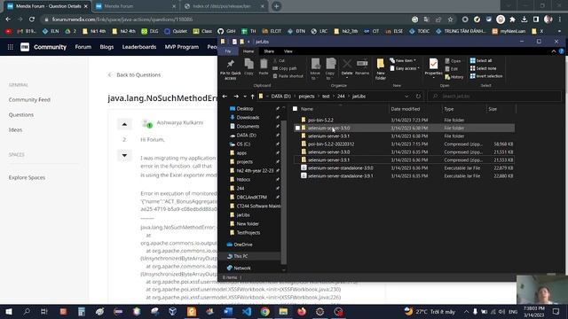 Java.lang.NoSuchMethodError: 'byte[] Org.apache.commons.io.IOUtils.byteArray(int)'#Seleni