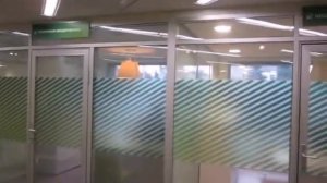 Смарт стекло в Сбербанке - умное стекло