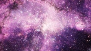 Космос - Заставка для ТВ - Красивая облачная туманность в космическом пространстве