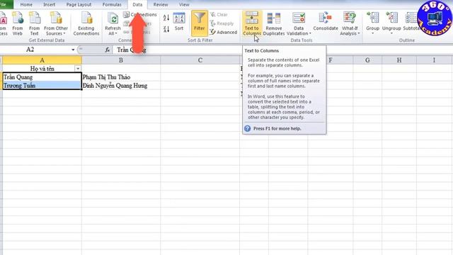 Tự học Excel: Kỹ thuật tách dữ liệu phức tạp thành các cột dữ liệu riêng lẻ. смотреть онлайн