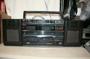 JVC PC-W310 Boombox Stereo Radio Cassette Player Recorder- AS IS-ЯПОНИЯ -1985 ГОД