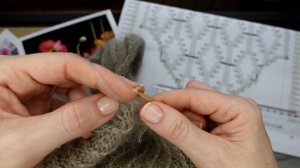 Ажурная блуза спицами (часть 1) / Окат рукава спицами / Схема вязания