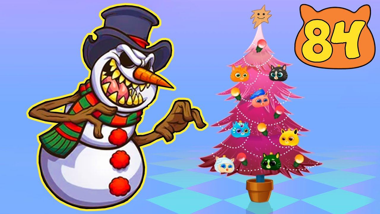 Суровый КОТИК БУБУ №84. НОВЫЙ ГОД и Призрак БУБАКА. Мультик ИГРА про котят на канале Хвостик ТВ смотреть онлайн