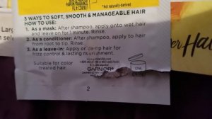 ✅  How To Use Garnier Fructis Nourishing Treat 1 Minute Hair Mask Review