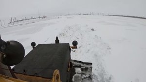 Трактор К-700А. Первые снегопады. Подменяю Владимира. Видео вне очереди.