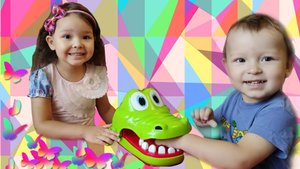 Азалия и Лев устроили КРОКОДИЛ – ЧЕЛЛЕНДЖ. Веселые игры и задания для детей!