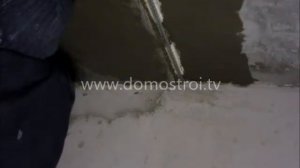 Штукатурка потолка полистиролбетонной смесью