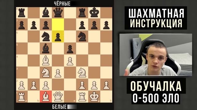 КАК ПРАВИЛЬНО ИГРАТЬ В ШАХМАТЫ? Урок 1 (Рейтинг 0-500)