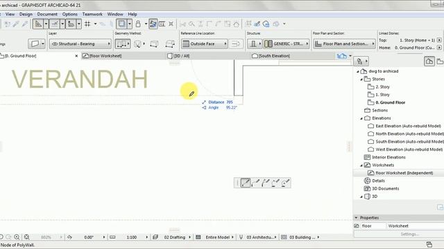 importing from autocad to archicad 21