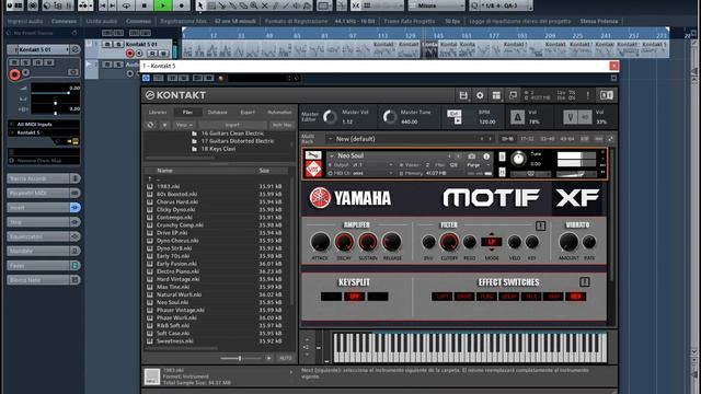 VST YAMAHA MOTIF XF Electric Piano KONTAKT 5