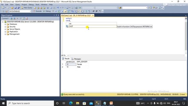SQL query to get count based on gender(Group By or Case statement) смотреть онлайн