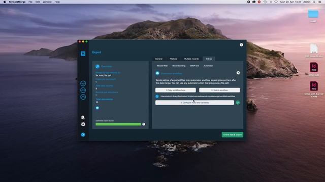 MyDataMerge extend Automator workflows with variables смотреть онлайн