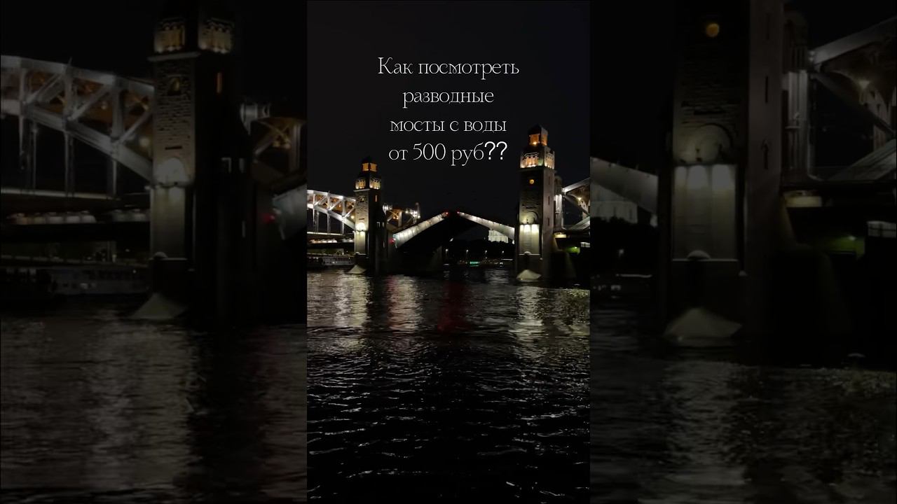 Как посмотреть развод мостов за 500 руб? #питер #путешествия #разводныемосты