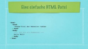 Was ist eigentlich HTML? #HTML-Tutorial