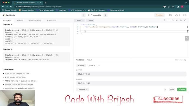 #946 Validate Stack Sequences - #LeetCodeProblem
