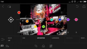 Edit foto efek neon pink blue menggunakan Adobe Lightroom di android/hp