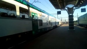 Дизель-поезд ДП3-002 отправляется из Гомеля