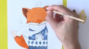 Как нарисовать поэтапно ЛИСЕНКА акварелью / Рисуем лису | Art school
