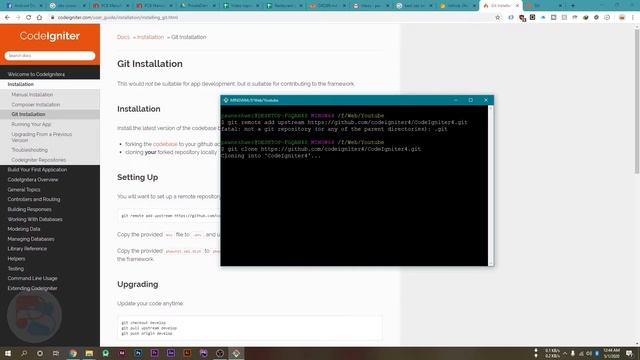 #1.2 How to create Codeigniter4 project using git смотреть онлайн