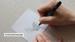 VASILISINAMARI зентангл, дудлинг. Узор  UNCORKED zentangle