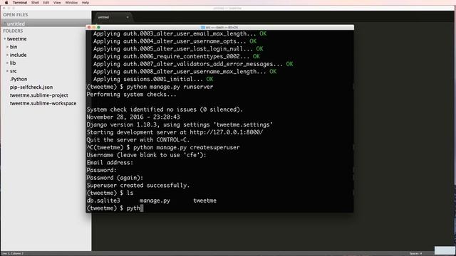 Tweetme Build a Twitter-like app step by step with Django - Lecture 1 смотреть онлайн
