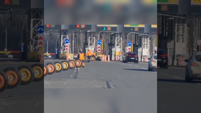 ПВП 6,9 км. Платная дорога - северный обход Одинцово. Процесс реверса смотреть онлайн