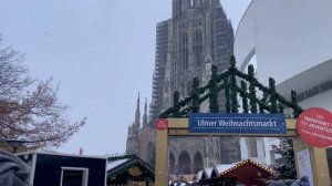 Ulm Part 1| Walk Tour| Ulmer Münster| Der Weihnachtsmarkt| Snow| Germany in Winter| 2022|KamyandSan