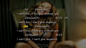 Mariah Carey - Without you - Chords & Lyrics