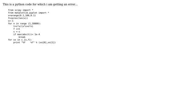 Ubuntu: Why am i getting an error SyntaxError : invalid syntax?