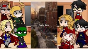 avengers react to peter parker & venom | Spider-man 2 | Gacha club | Marvel MCU | part 2