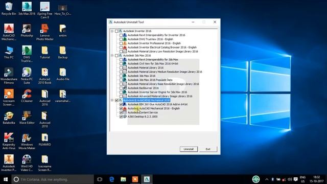 Clean uninstall of AutoCAD, how to use uninstall tool