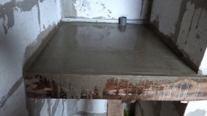 Бетонная полка под стиральную машину / Concrete washing machine shelf