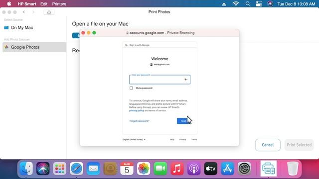 Печать фотографий с помощью приложения HP Smart (MacOS) | Принтеры HP | HP Support смотреть онлайн