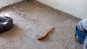 Заливка пола на кухне часть 1