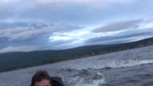 На лодке по охотскому морю