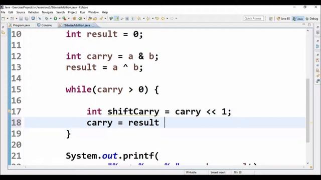 bitwise addition in java смотреть онлайн